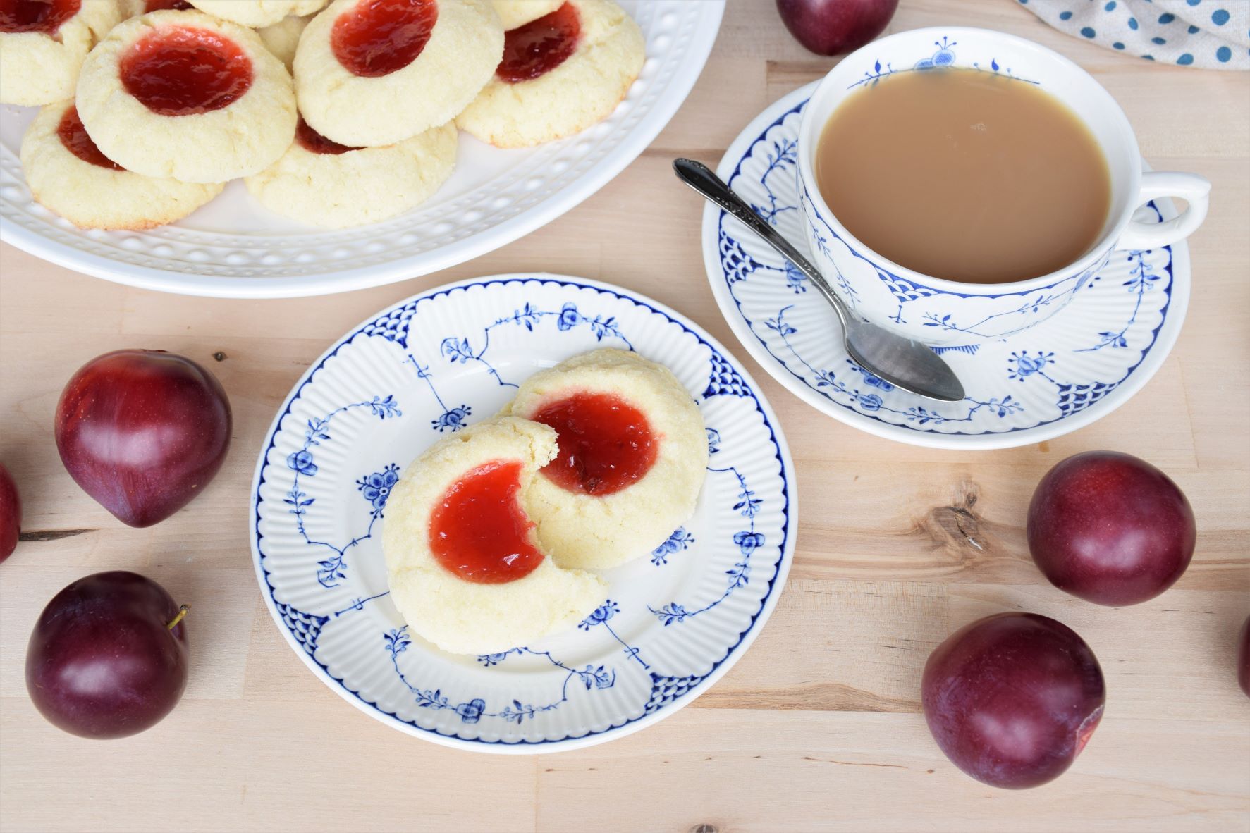 Plum Jam Thumbprint Cookies – Childhood Joys