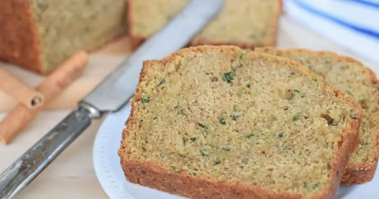 ‘Four cups of Zucchini’ Bread – Dairy Free