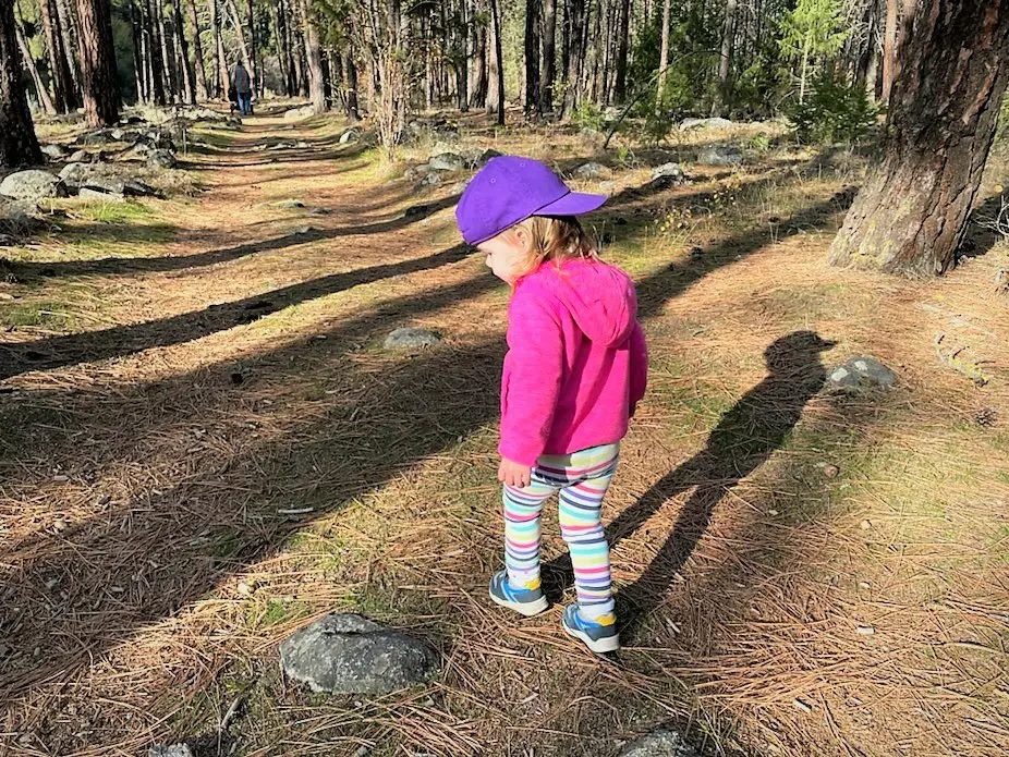 Ellie walking on trail - this bread will rise