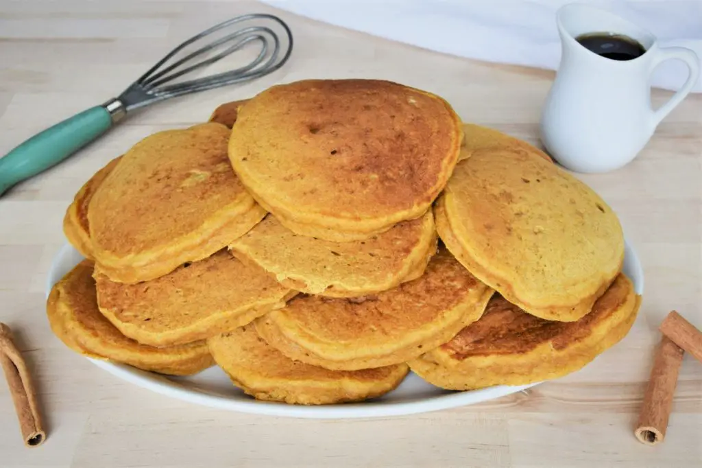 platter of butternut squash pancakes