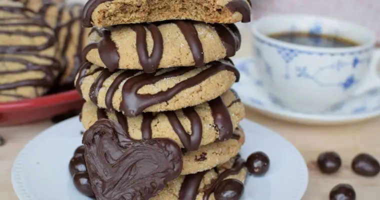 ‘Good’ Coffee Cookies with Chocolate Drizzle