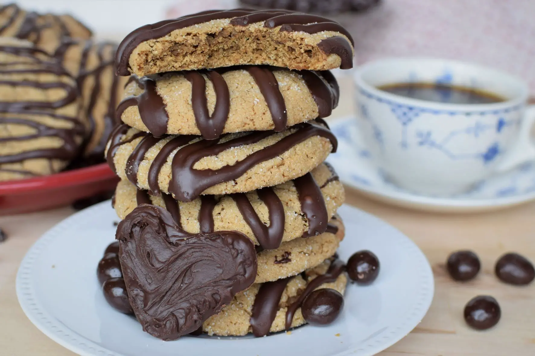 ‘Good’ Coffee Cookies with Chocolate Drizzle