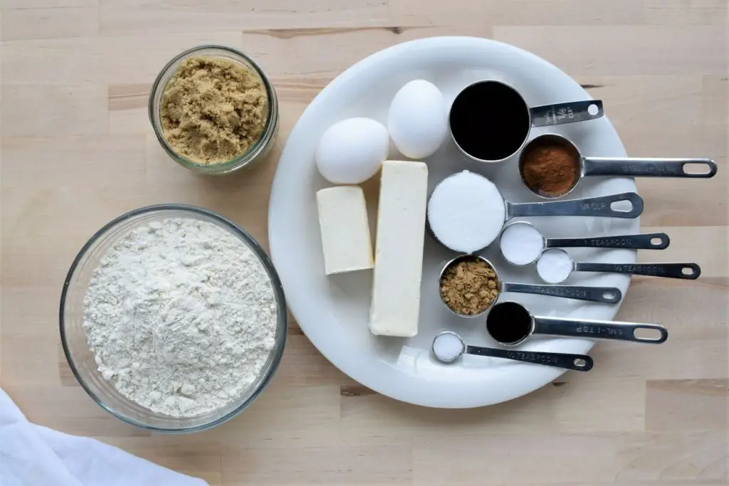 GF Ginger Molasses cookie ingredients