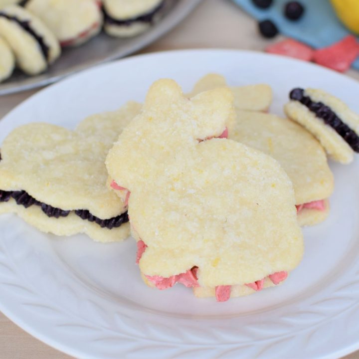 Spring cookies on a plate