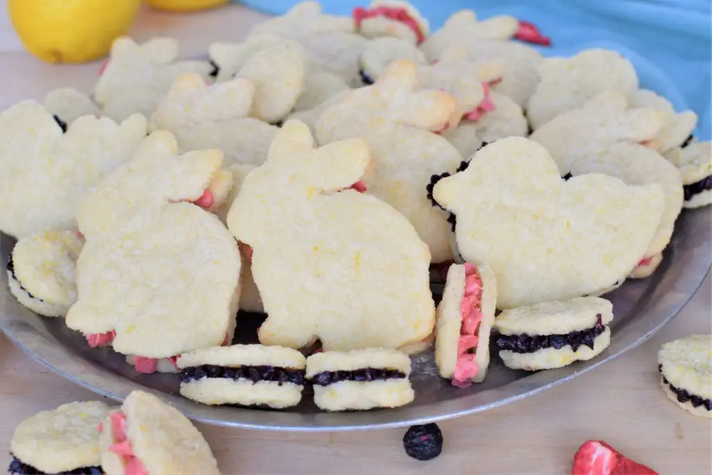 Tray of spring cookies