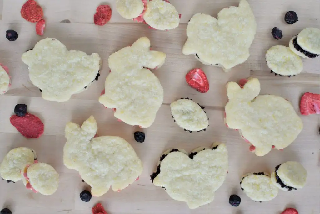 Variety of spring cookies