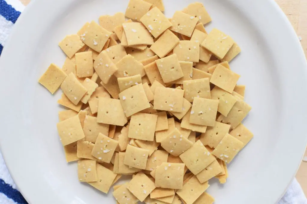 Close up of millet crackers - this bread will rise